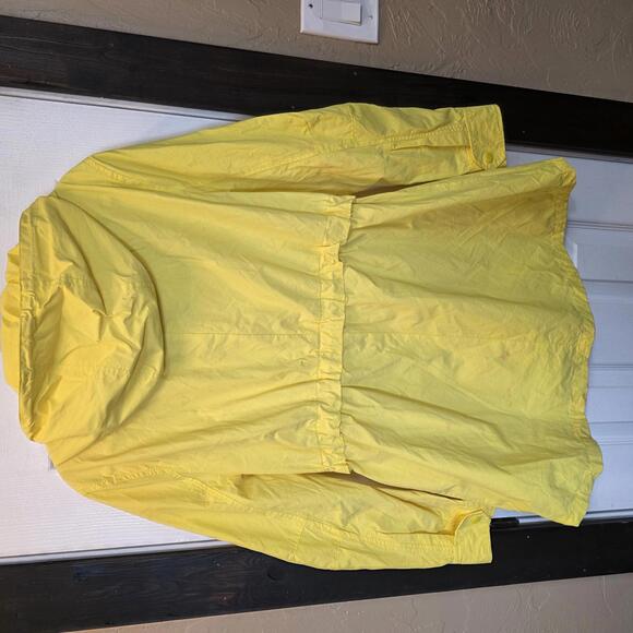 J.Crew Women's Lightweight Yellow Hooded Jacket -Medium - Picture 5 of 9